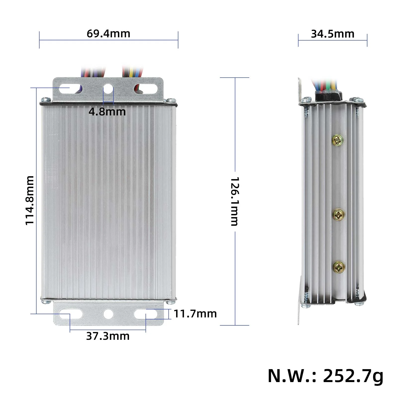 Set controler și afișaj GT-100, 36V-60V, 500W, Ulip