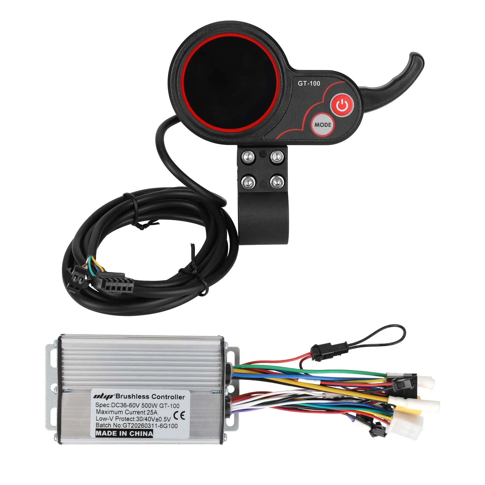 Set controler și afișaj GT-100, 36V-60V, 500W, Ulip