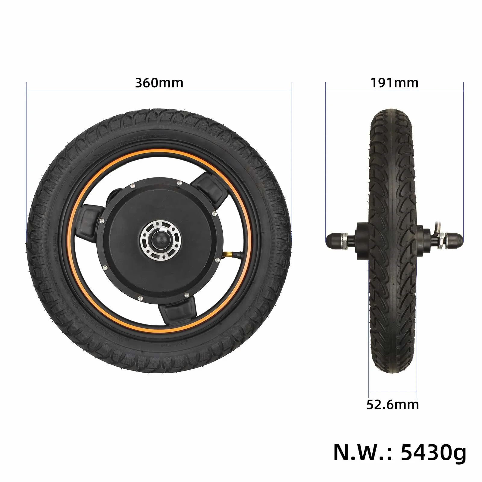 Motor Kukirin C1 Pro (C), 48V, 500W