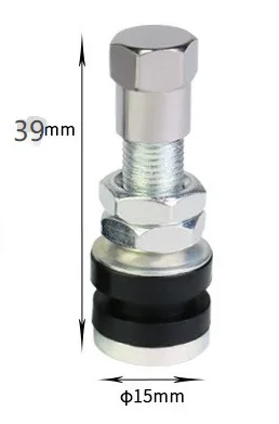 Valvă dreaptă TR161 39mm din aliaj de zinc, pentru anvelopă tubeless