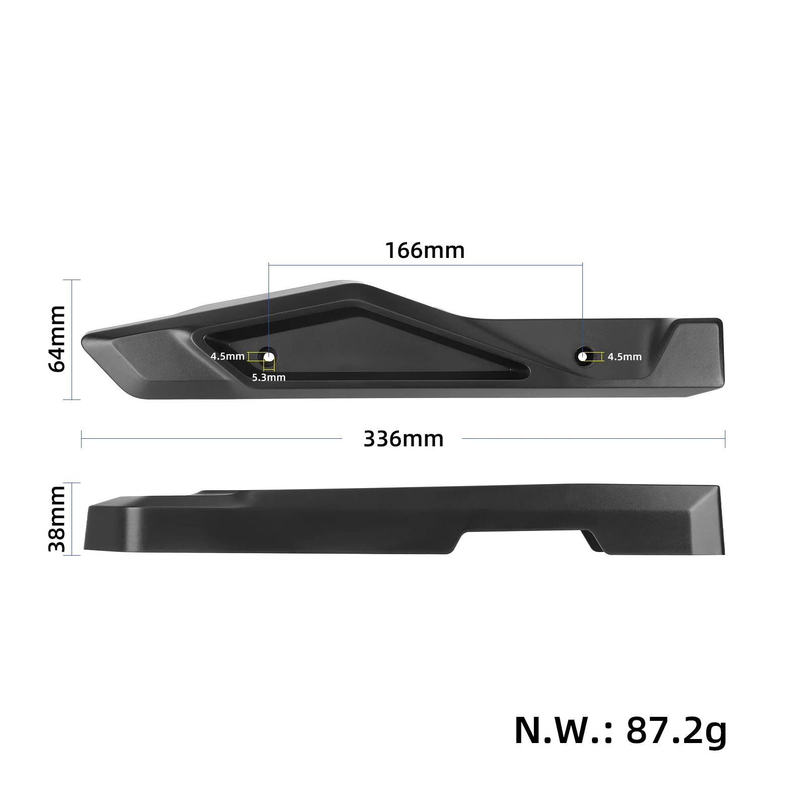 Capac decorativ dreapta pentru furcă spate original, pentru Ninebot ZT3 Pro