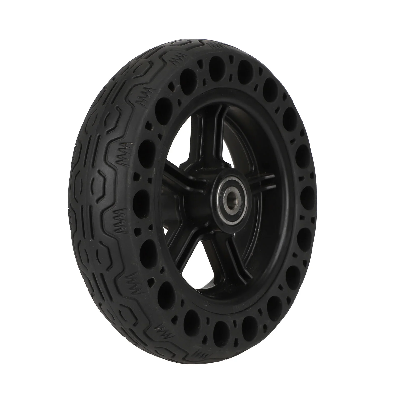 Roată din plastic 200*50 cu anvelopă plină tip fagure, pentru trotinetă electrică