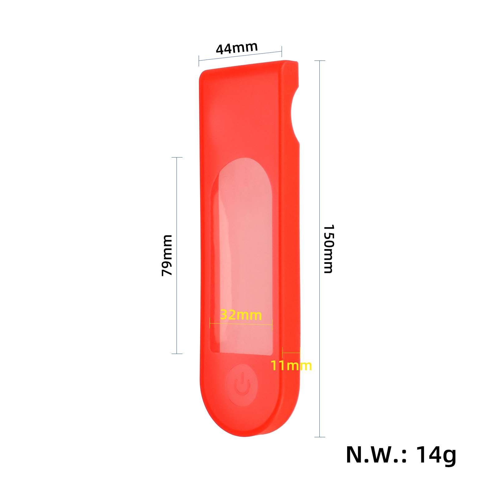 Husă pentru afișaj din silicon, roșie, impermeabilă, pentru Xiaomi 4 Ultra