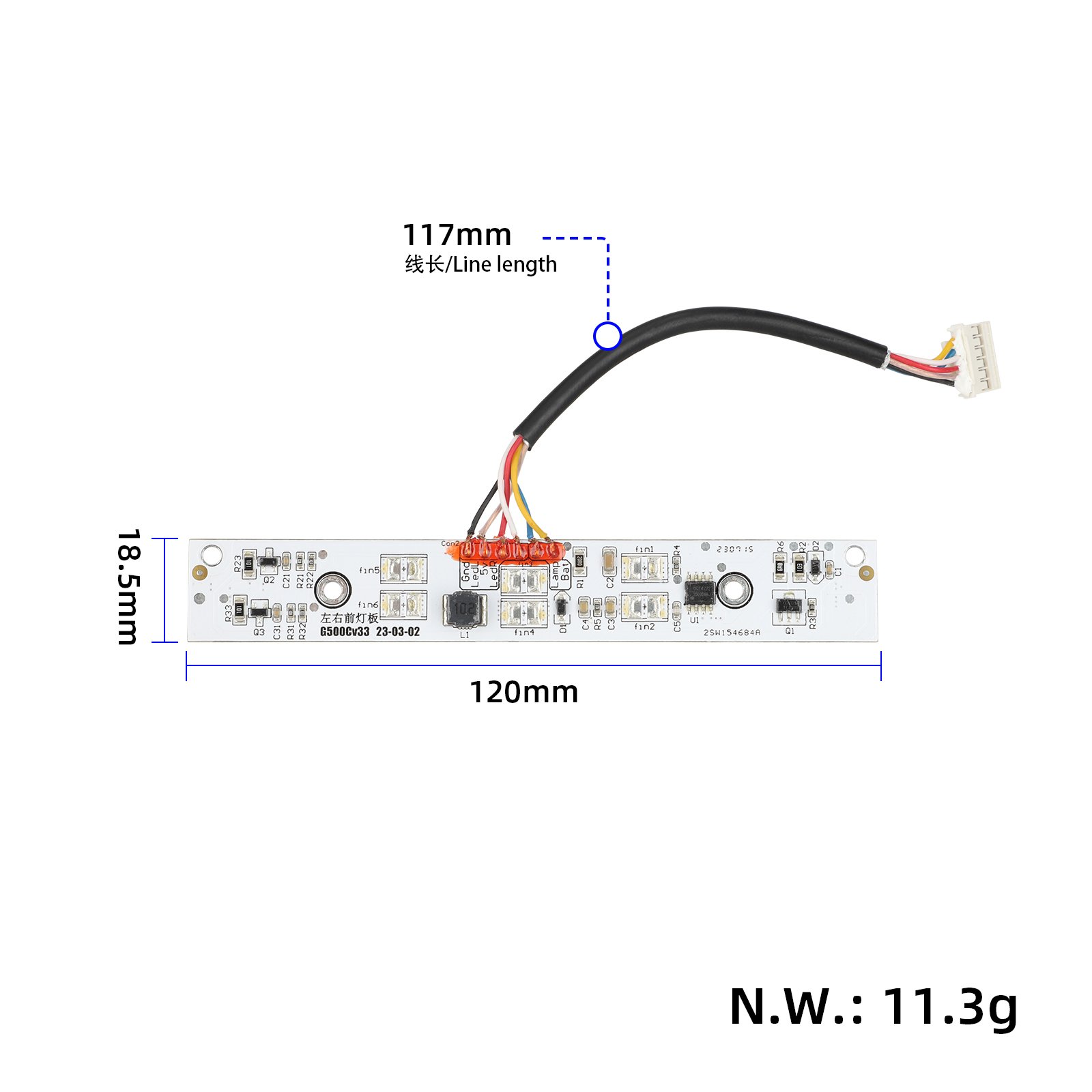 Far frontal PCB-A pentru Kukirin G4