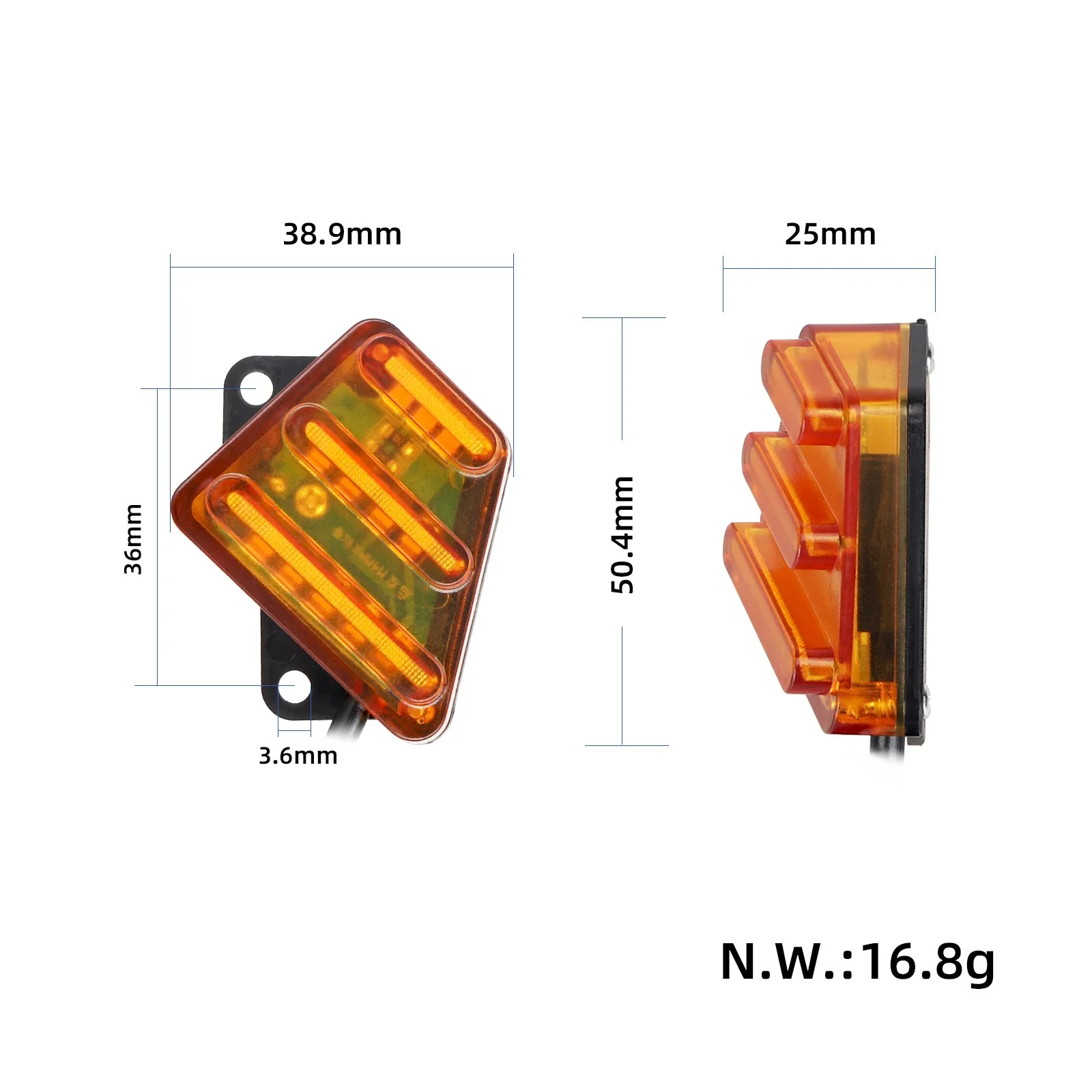 Lumină LED laterală stânga pentru Kukirin M4 Max