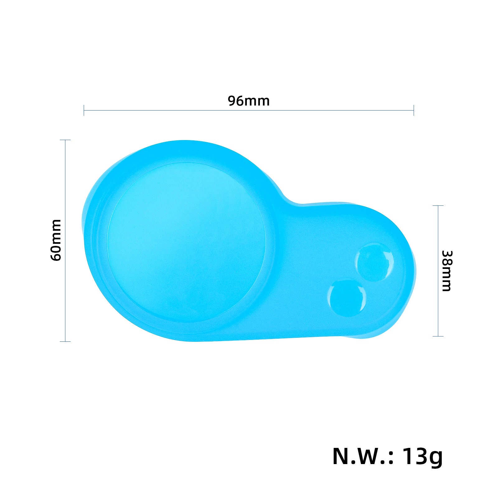 Husă pentru afișaj din silicon, albastră, pentru KUGOO M4, TF-100, KAABO LT01