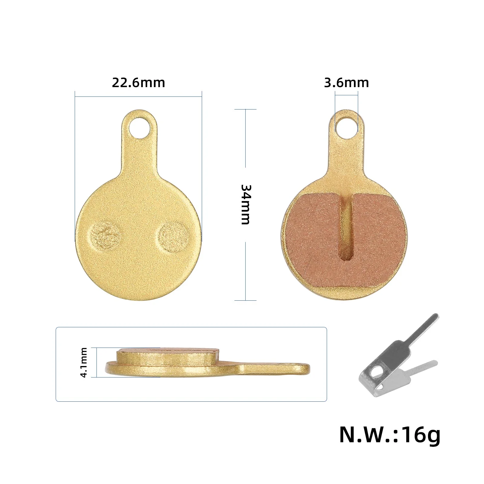 Plăcuțe de frână complet metalice pentru GiantATX730/750